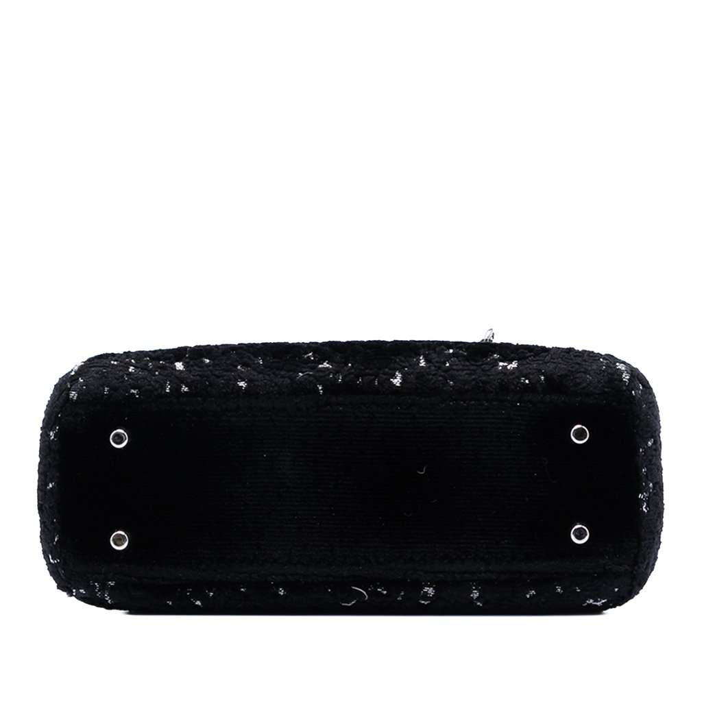 Dior Mini Fabric Lame Lady Dior Black Very good condition - Inside View