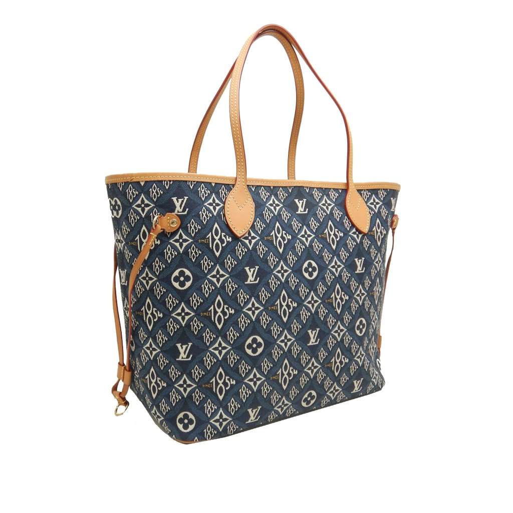 Louis Vuitton Monogram Jacquard Since 1854 Neverfull MM Blue Very good condition - Back View