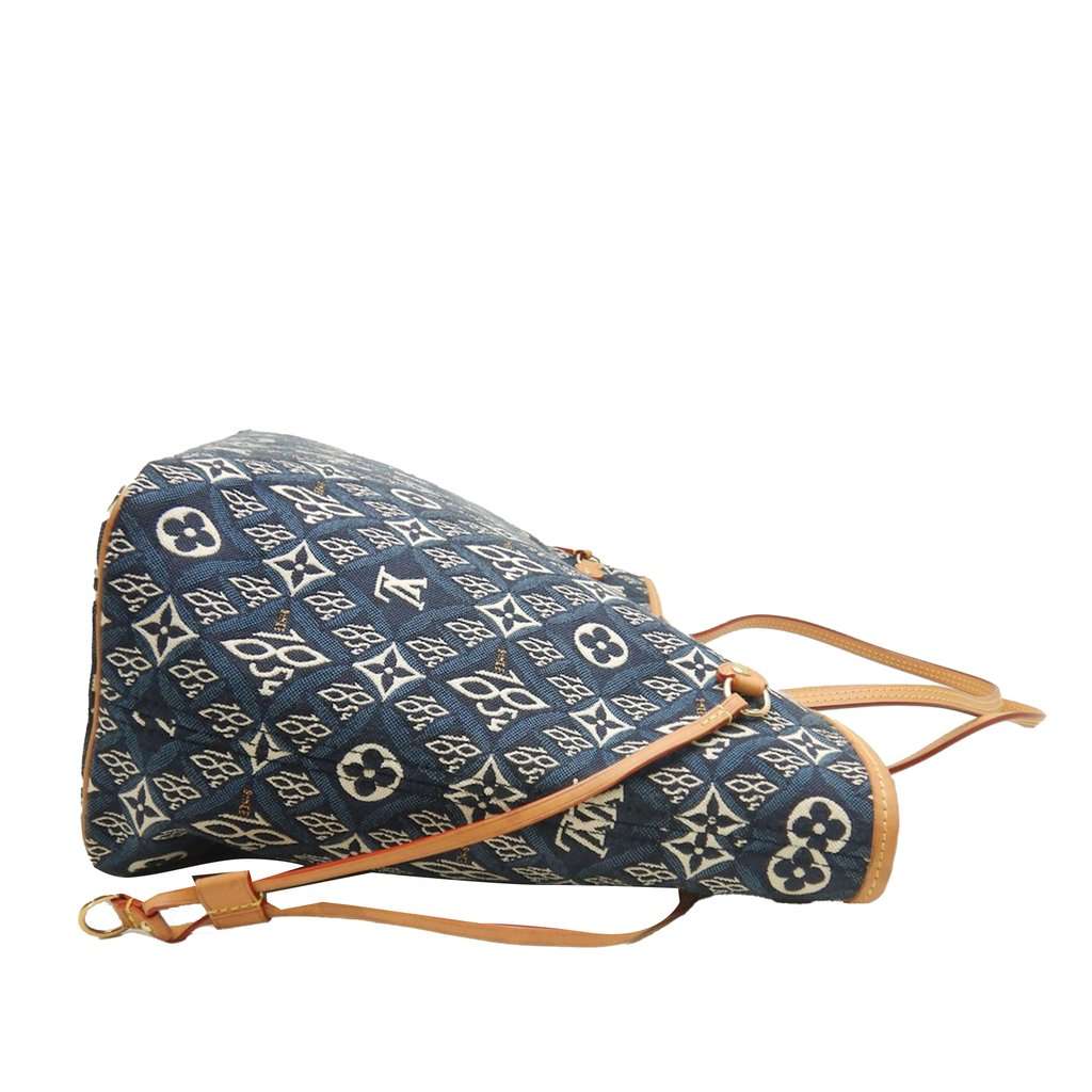 Louis Vuitton Monogram Jacquard Since 1854 Neverfull MM Blue Very good condition - Model View