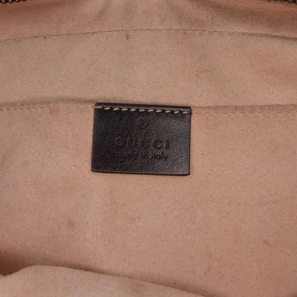 Gucci Small GG Marmont Matelasse Calfskin Crossbody Black Leather Very good condition - Box View