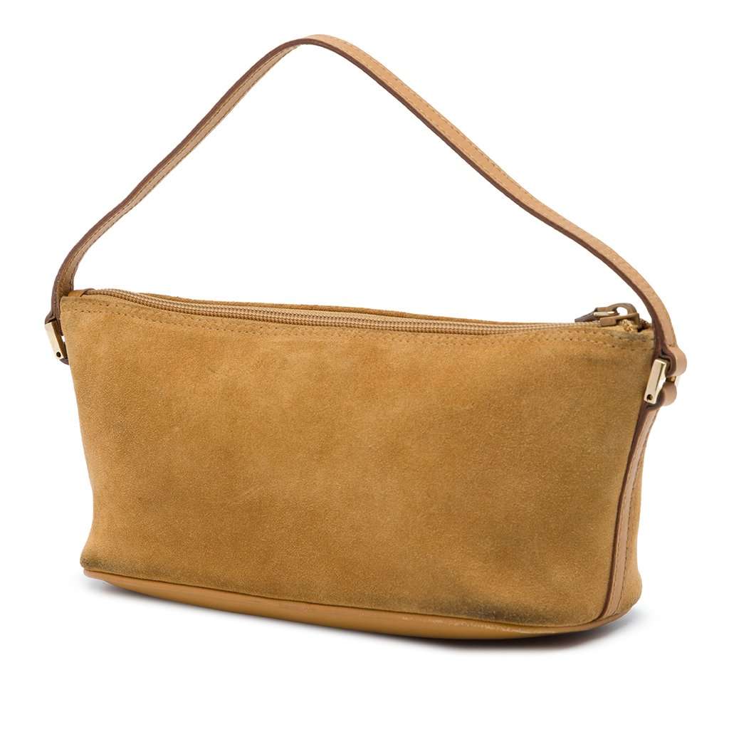 Gucci Suede Boat Brown Leather Very good - Back View