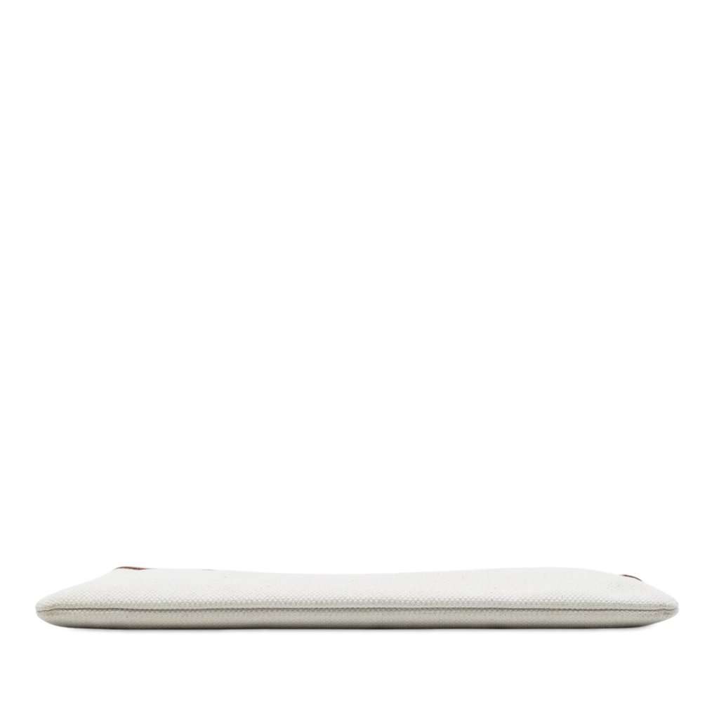 Celine Large Canvas Logo Clutch White Very good - Inside View