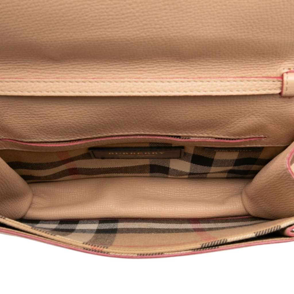 Burberry Leather Macken Crossbody Brown Leather Very good - Model View