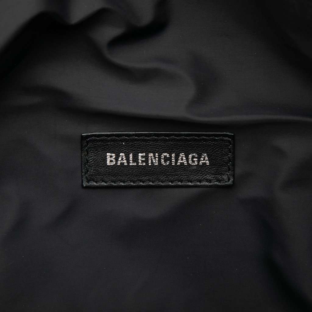 Balenciaga Large Nylon Army Belt Bag Black Very good condition - Box View
