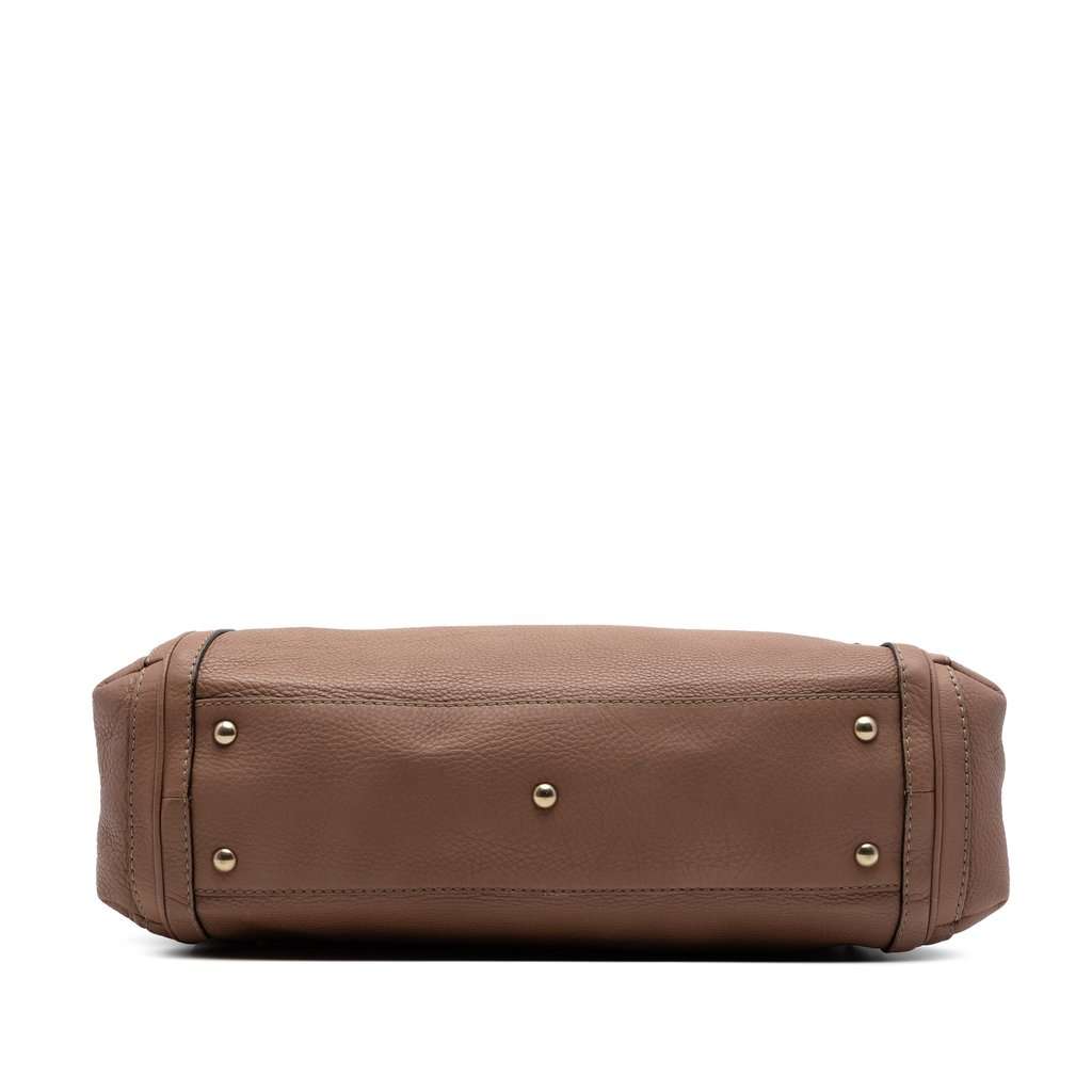 Gucci Calfskin Bella Convertible Tote Brown Leather Very good condition - Inside View