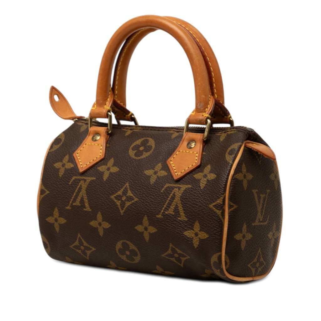 Louis Vuitton Monogram Nano Speedy Bandouliere Brown Very good - Back View