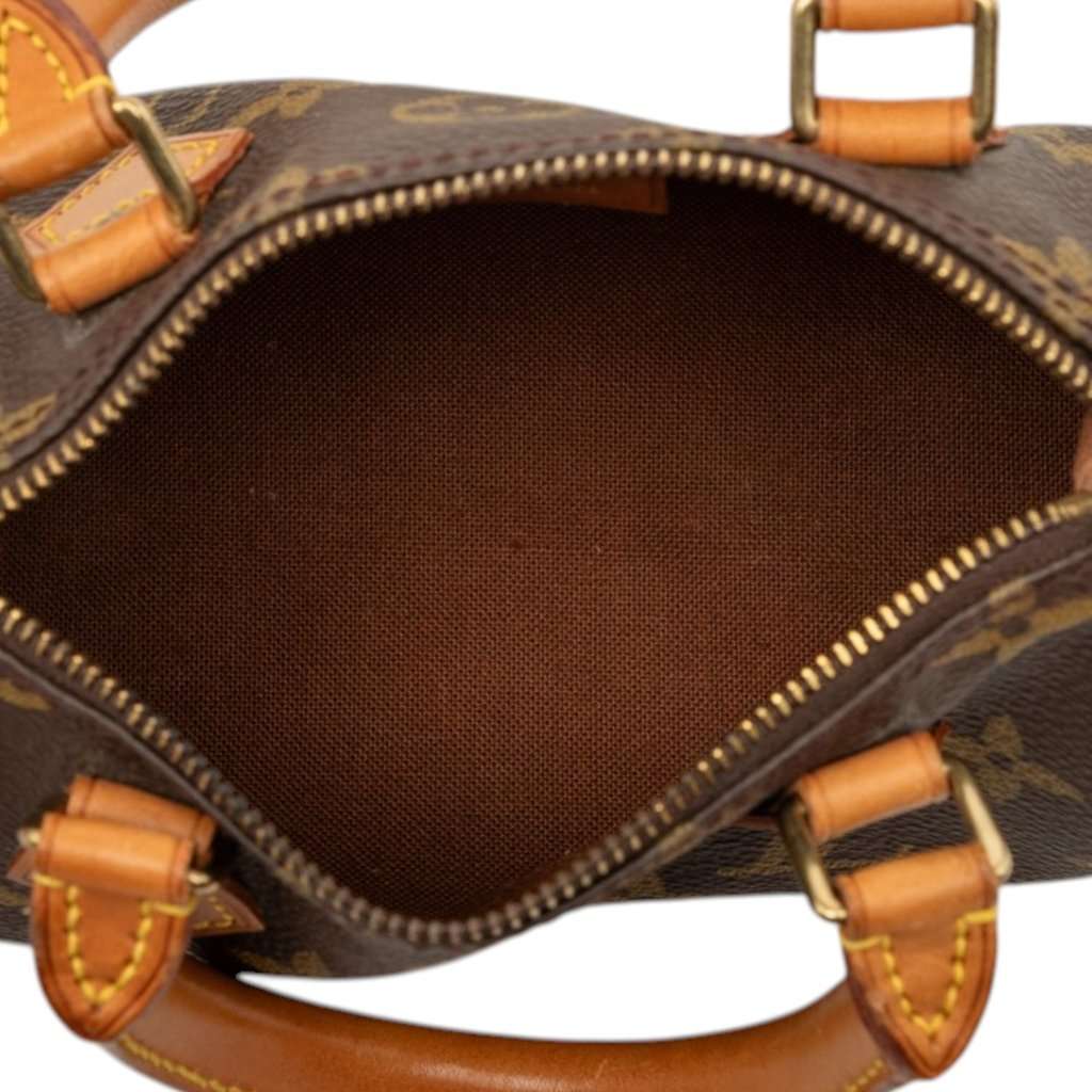 Louis Vuitton Monogram Nano Speedy Bandouliere Brown Very good - Model View