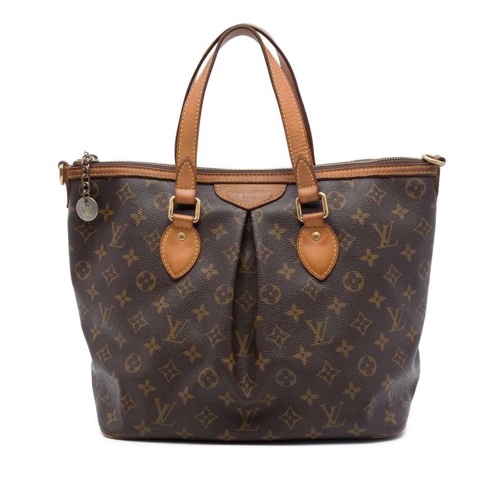 Louis Vuitton Monogram Palermo PM Brown Very good - Front View