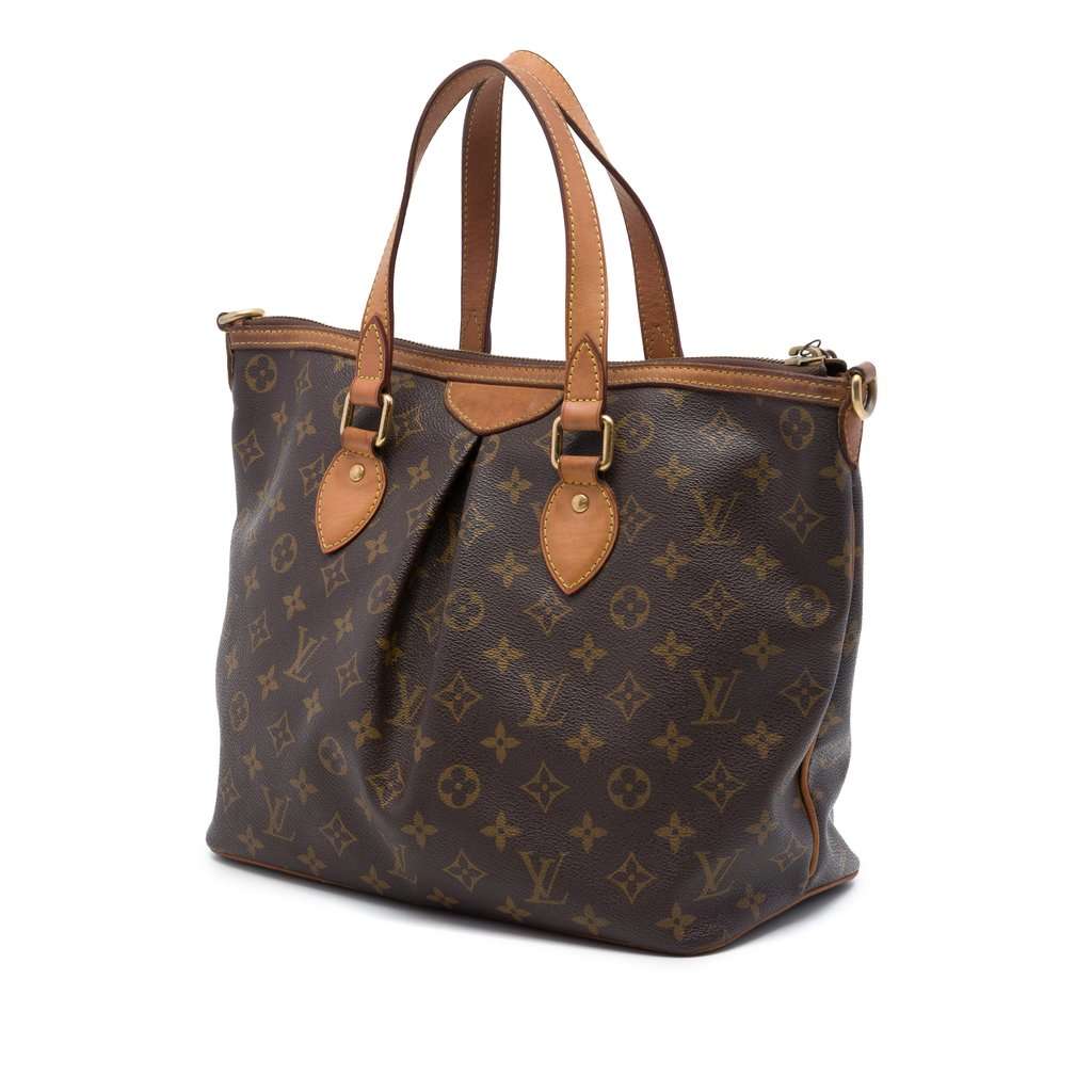 Louis Vuitton Monogram Palermo PM Brown Very good - Back View
