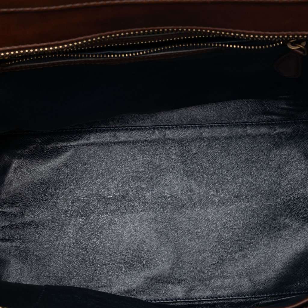 Celine Mini Tricolor Leather Luggage Tote Blue Leather Very good condition - Model View