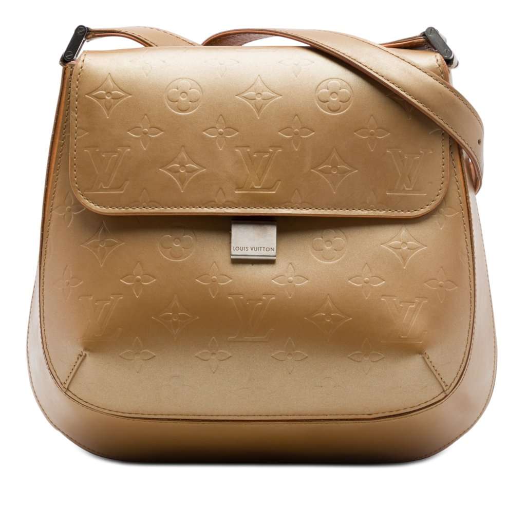 Louis Vuitton Monogram Mat Webster Street Brown Leather Very good condition - Front View