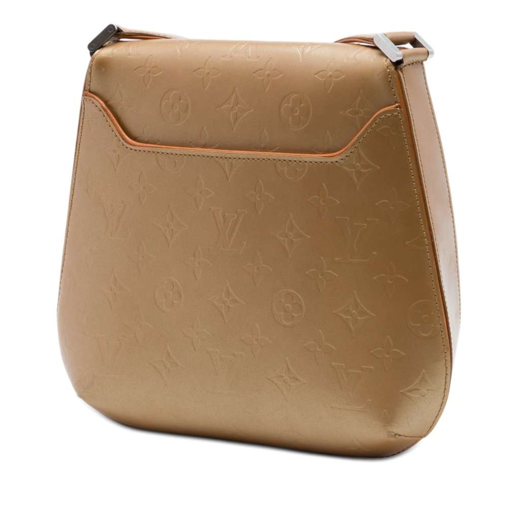 Louis Vuitton Monogram Mat Webster Street Brown Leather Very good condition - Back View