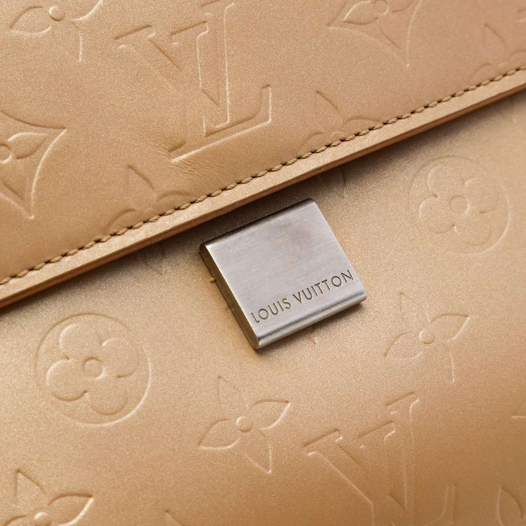 Louis Vuitton Monogram Mat Webster Street Brown Leather Very good condition - Box View