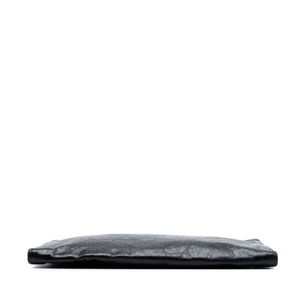 Balenciaga Lambskin Clutch Black Leather Very good condition - Inside View