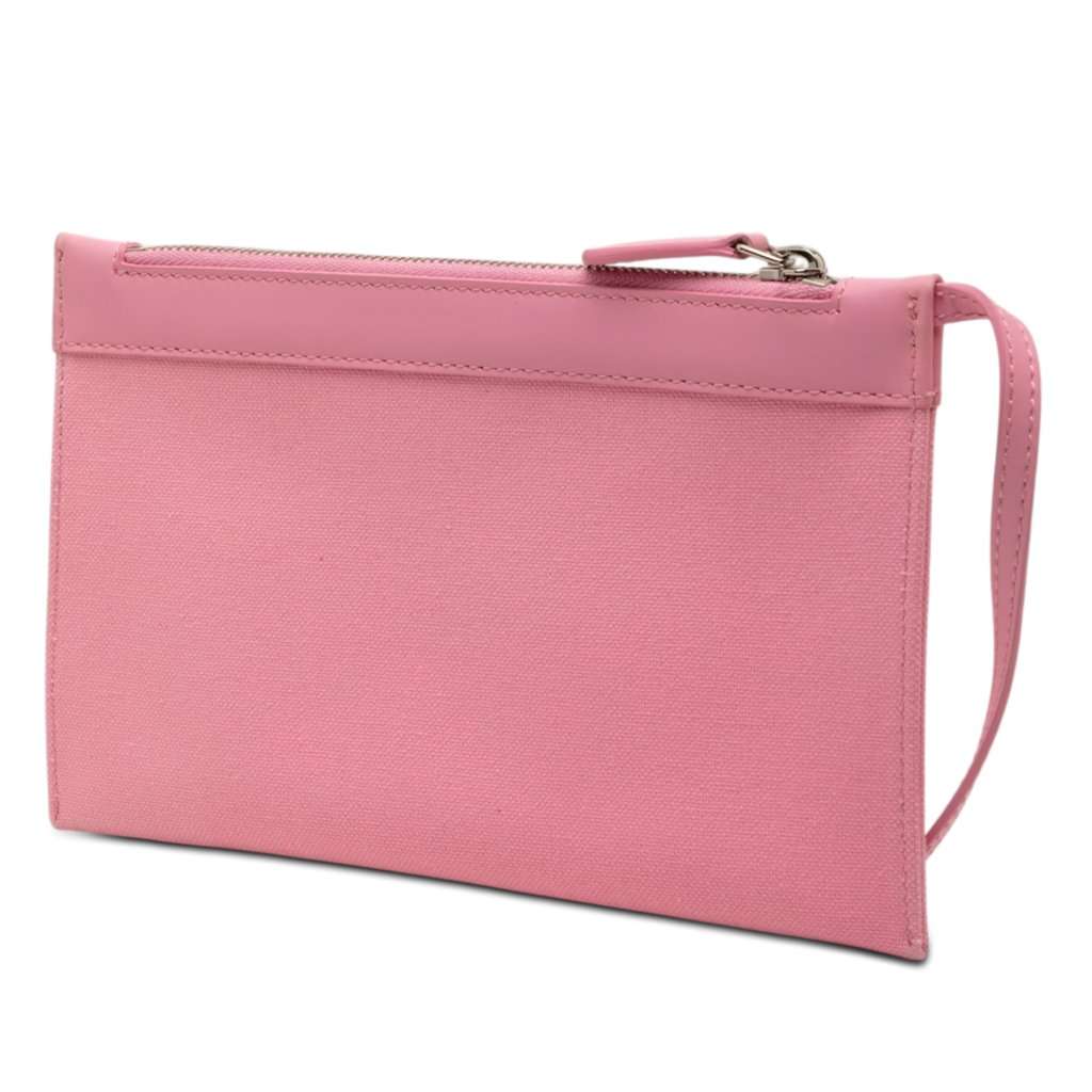 Balenciaga Canvas Navy Cabas Pouch Pink Very good condition - Back View