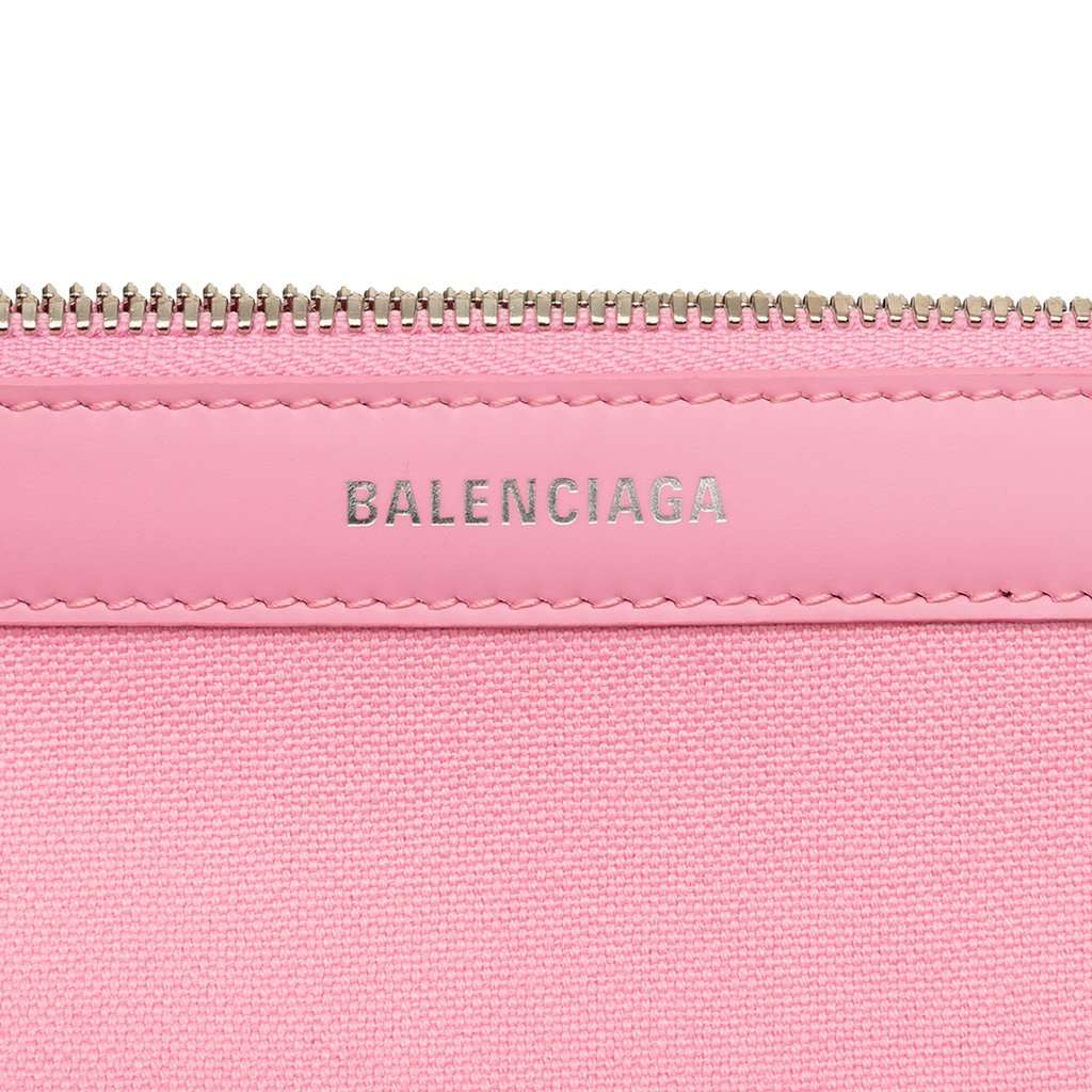 Balenciaga Canvas Navy Cabas Pouch Pink Very good condition - Box View