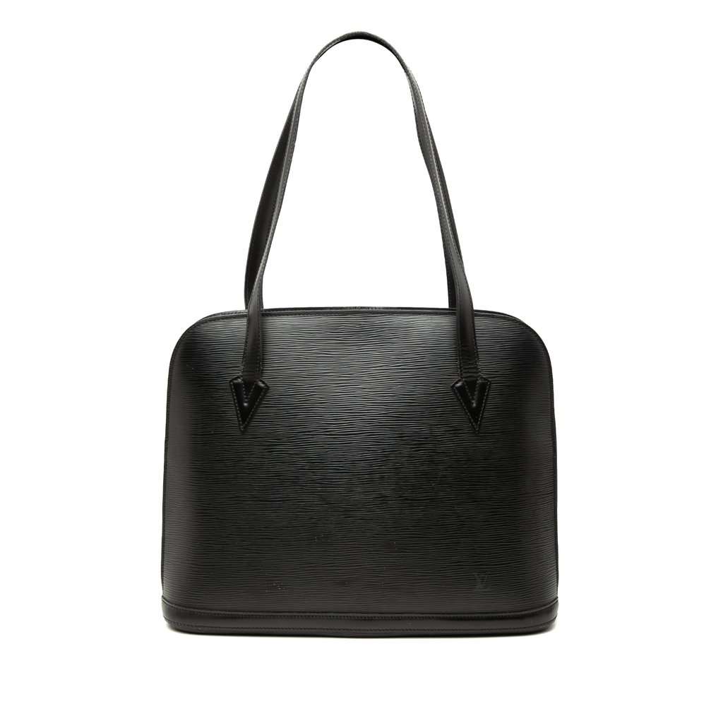Louis Vuitton Epi Lussac Black Leather Very good - Front View