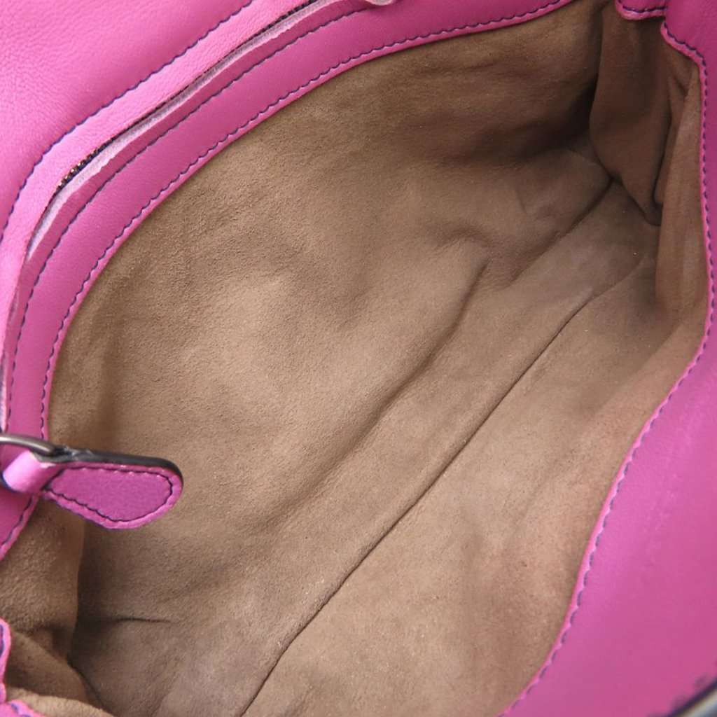 Bottega Veneta Nappa Intrecciato Double Pocket Flap Crossbody Pink Leather Very good condition - Model View