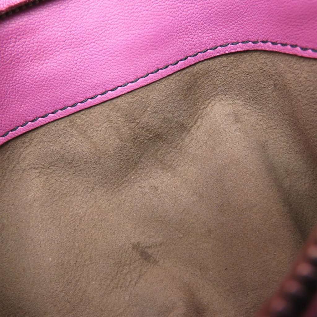 Bottega Veneta Nappa Intrecciato Double Pocket Flap Crossbody Pink Leather Very good condition - Box View
