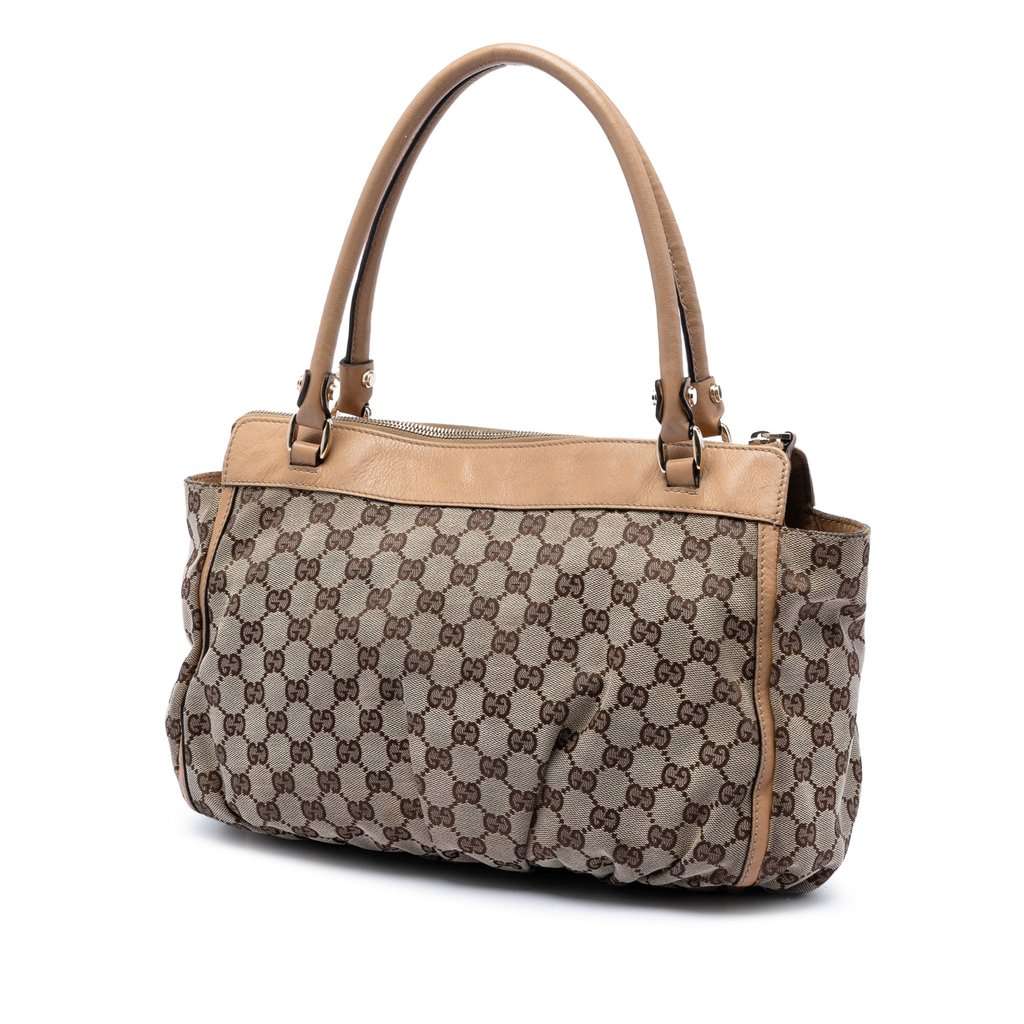 Gucci GG Canvas Abbey D Ring Tote Beige Very good condition - Back View