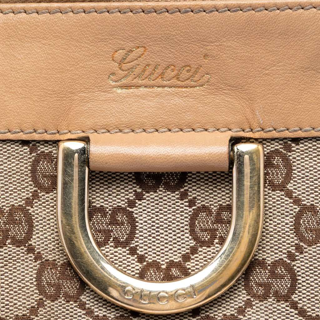 Gucci GG Canvas Abbey D Ring Tote Beige Very good condition - Box View