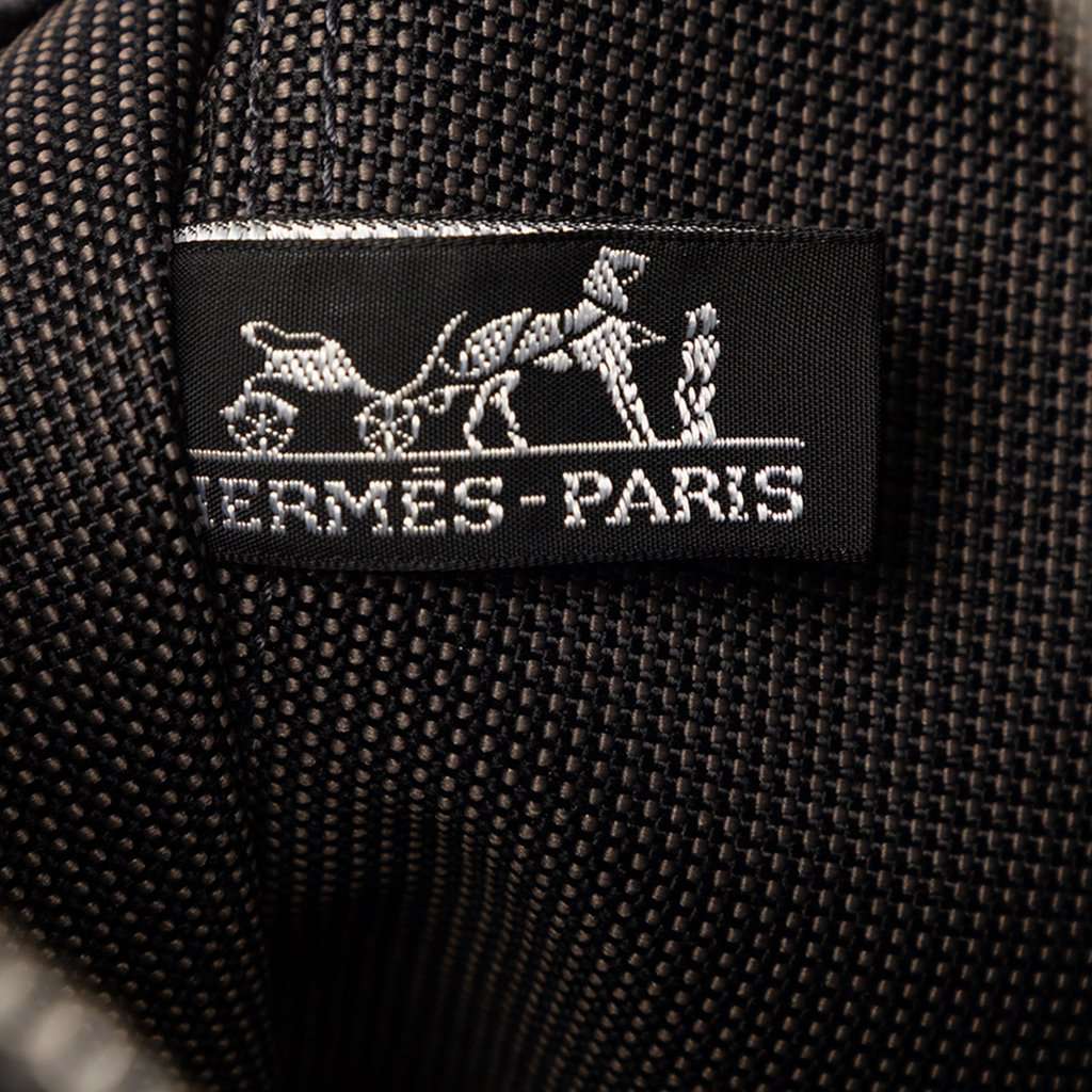 Hermès Canvas Herline Backpack PM Black Very good - Box View