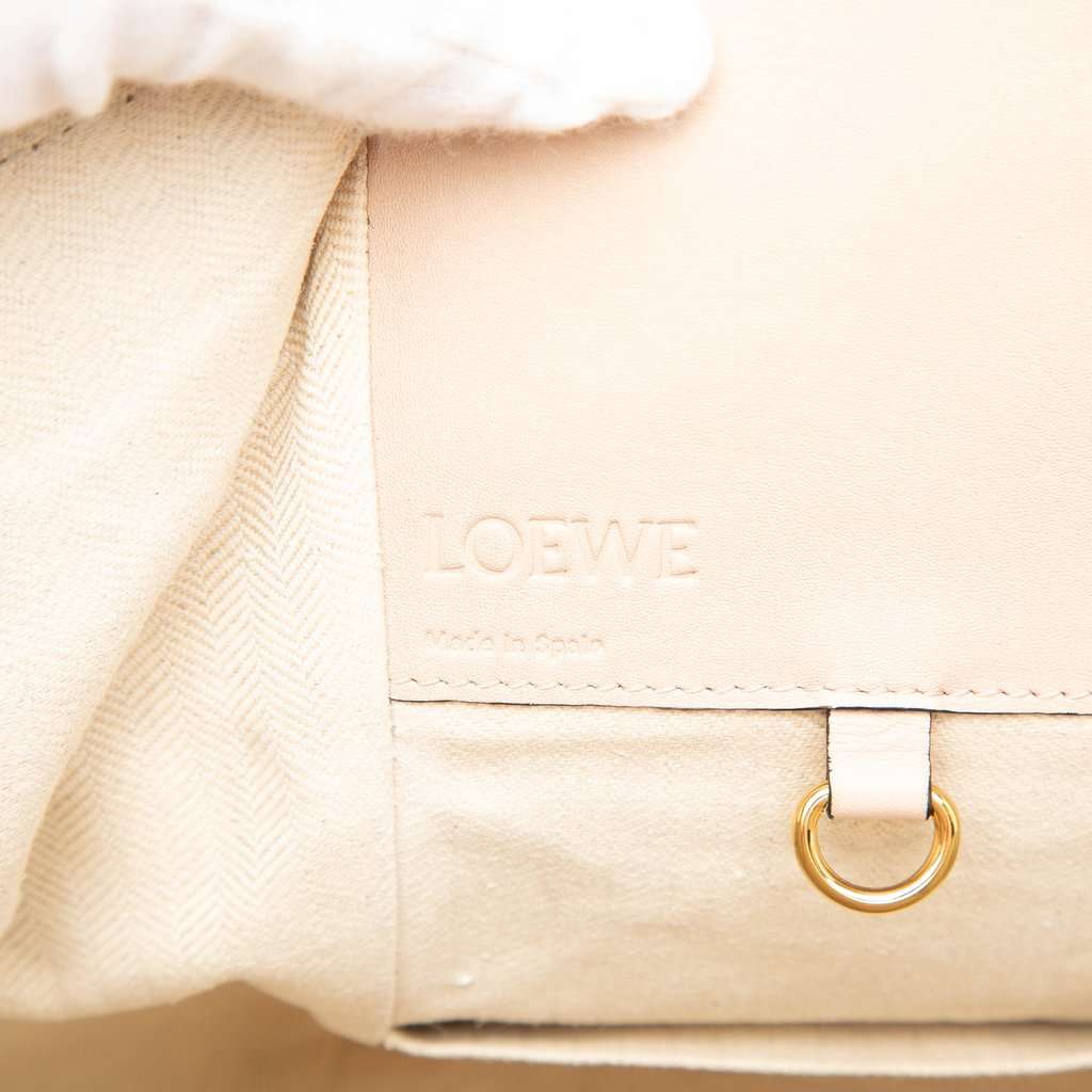 Loewe Small Bicolor Leather Hammock Satchel Beige Leather Very good condition - Box View