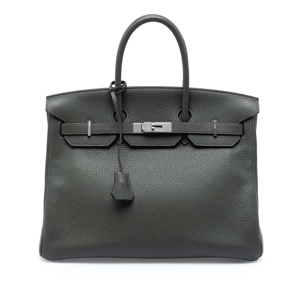 Hermès Clemence Birkin Retourne 35 MultiColor Leather Very good condition - Front View