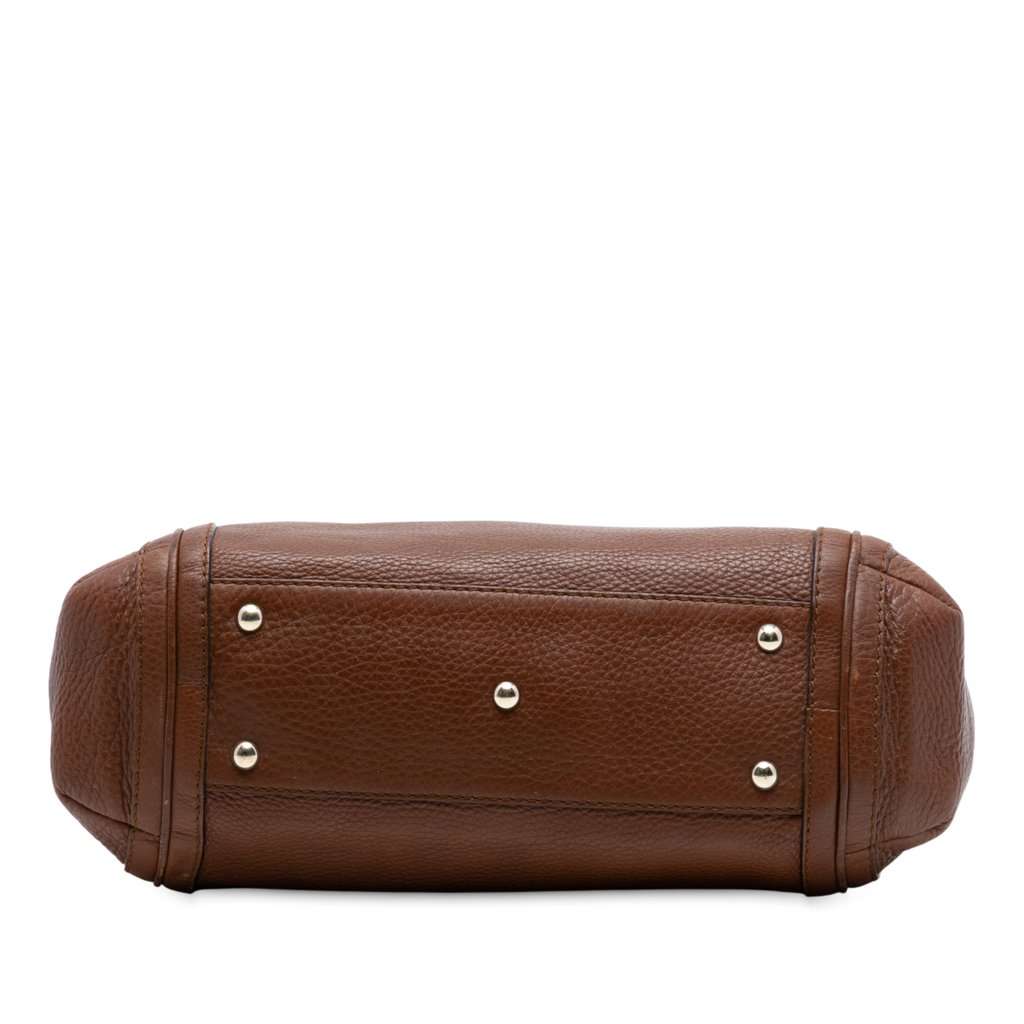 Gucci Large Calfskin Bella Shoulder Bag Brown Leather Very good condition - Inside View
