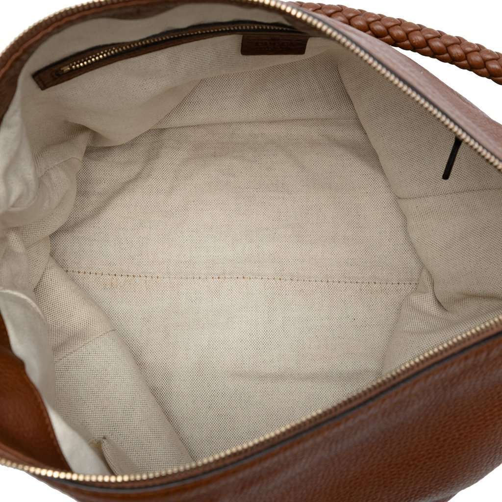 Gucci Large Calfskin Bella Shoulder Bag Brown Leather Very good condition - Model View