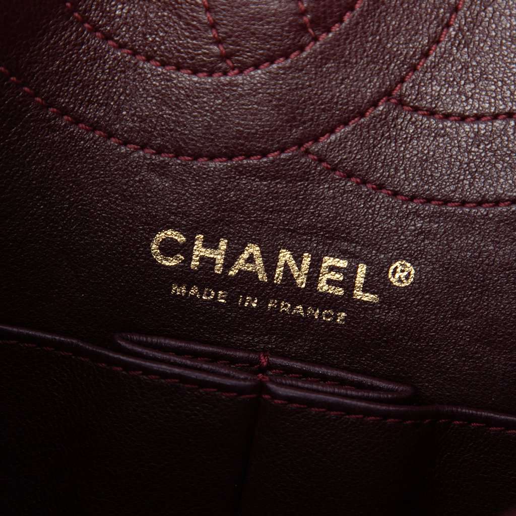 Chanel Quilted Aged Calfskin Reissue 2.55 Double Flap 225 Black Leather Very good condition - Box View
