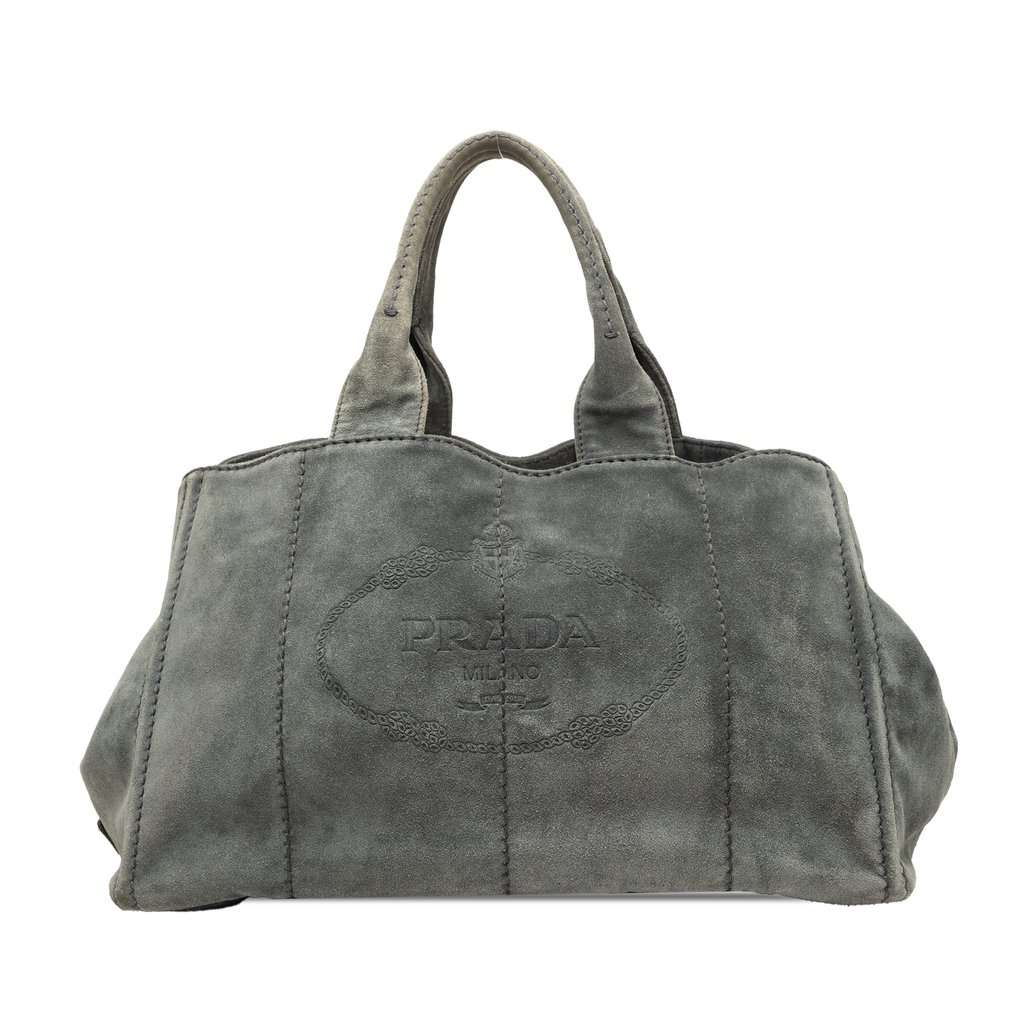 Prada Large Scamosciato Canapa Logo Satchel MultiColor Leather Very good condition - Front View