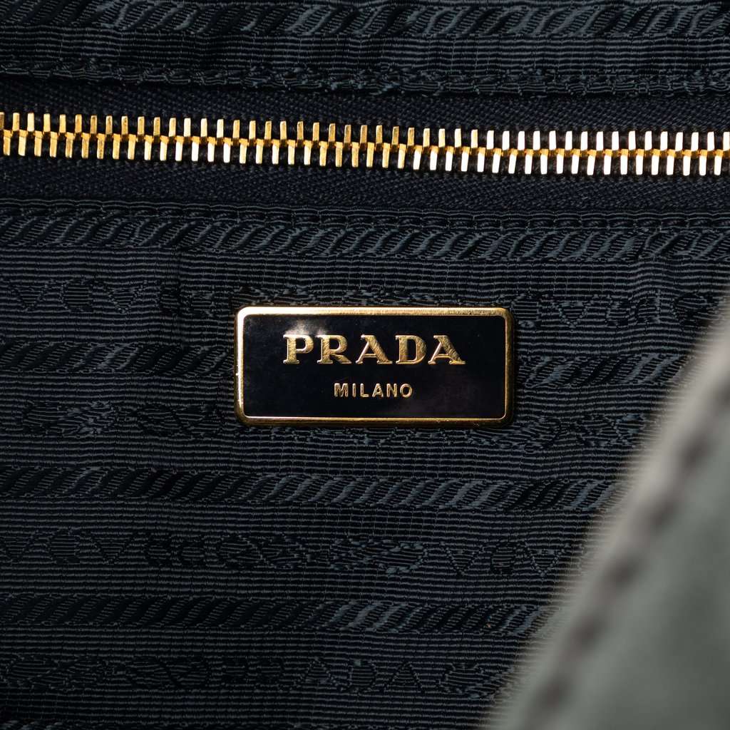 Prada Large Scamosciato Canapa Logo Satchel MultiColor Leather Very good condition - Box View