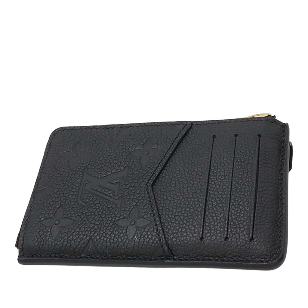 Louis Vuitton Monogram Empreinte Recto Verso Card Holder Black Leather Very good - Back View