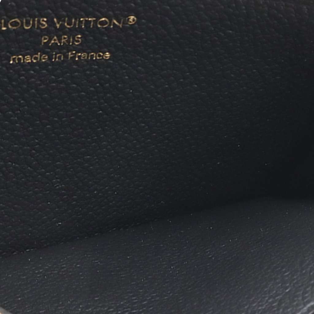 Louis Vuitton Monogram Empreinte Recto Verso Card Holder Black Leather Very good - Inside View