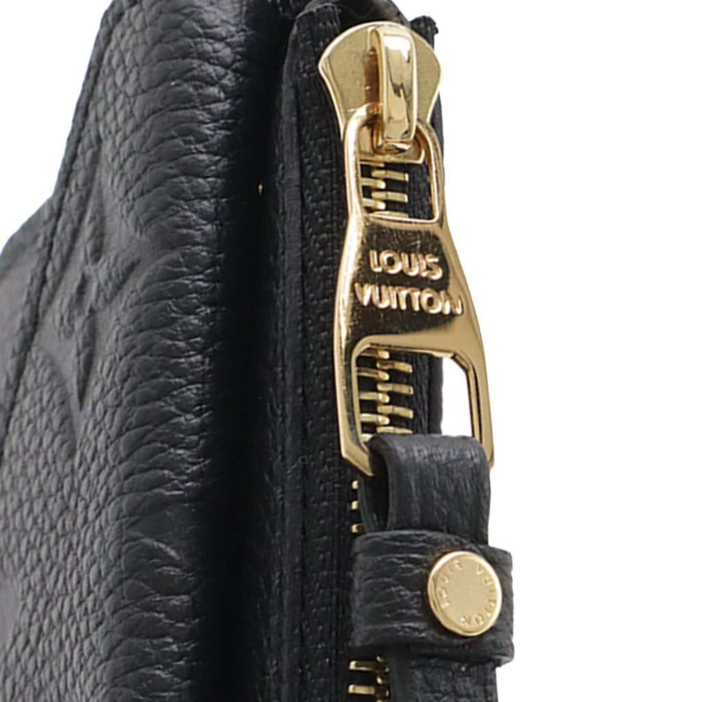 Louis Vuitton Monogram Empreinte Recto Verso Card Holder Black Leather Very good - Box View