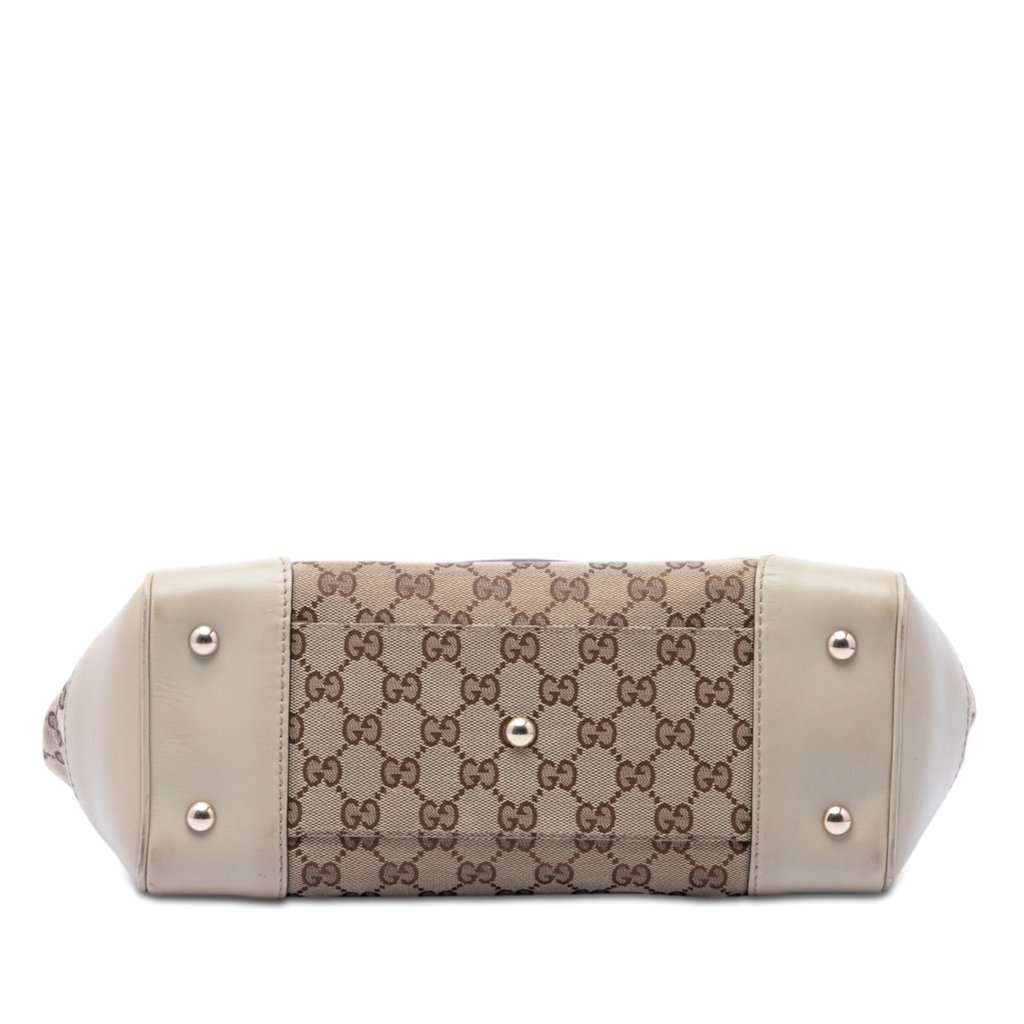 Gucci GG Canvas Web Mayfair Tote Beige Very good condition - Inside View