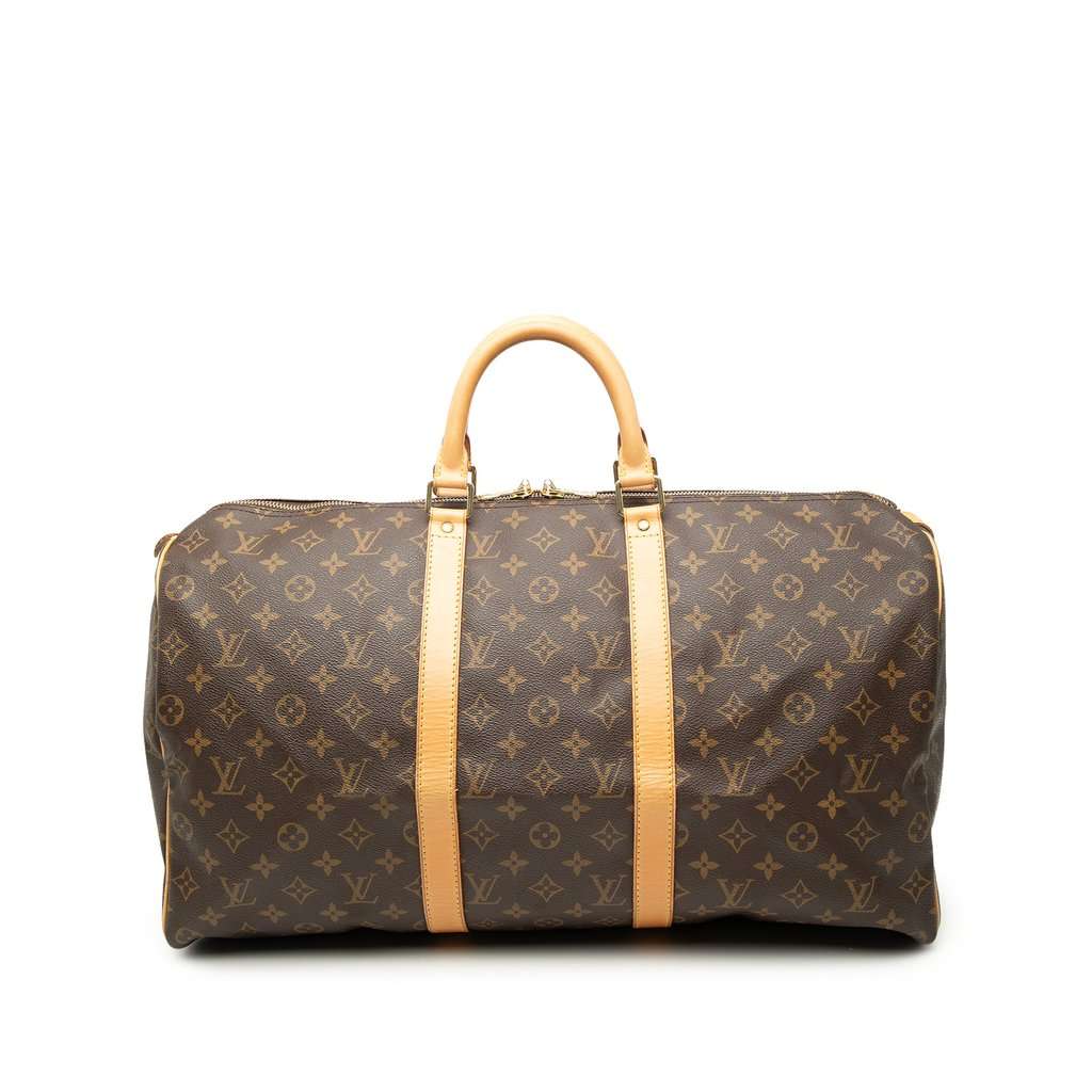 Louis Vuitton Monogram Keepall 50 Brown Very good condition - Front View