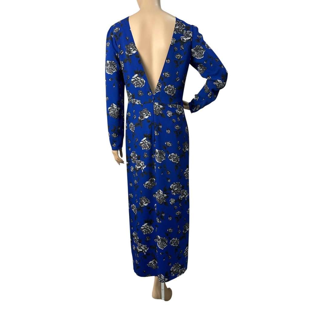 Valentino Red Valentino Floral Print Maxi Dress Sz.42 Pre-owned Red Good condition - Back View
