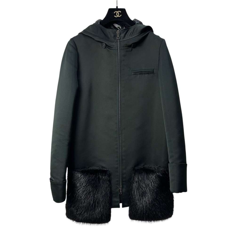 Vera Wang Vera Wang Pre-Fall 2014 Polyester Pockets Coat Sz.40 Pre-owned Navy Good condition - Front View