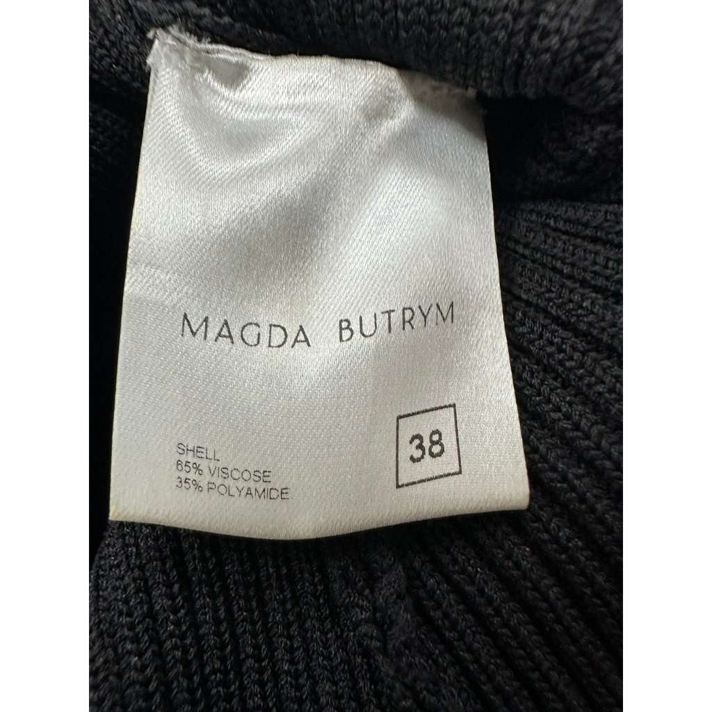 Magda butrym Magda Butrym Stpaps Knitted Dress Sz.38 Pre-owned Black Good condition - Model View