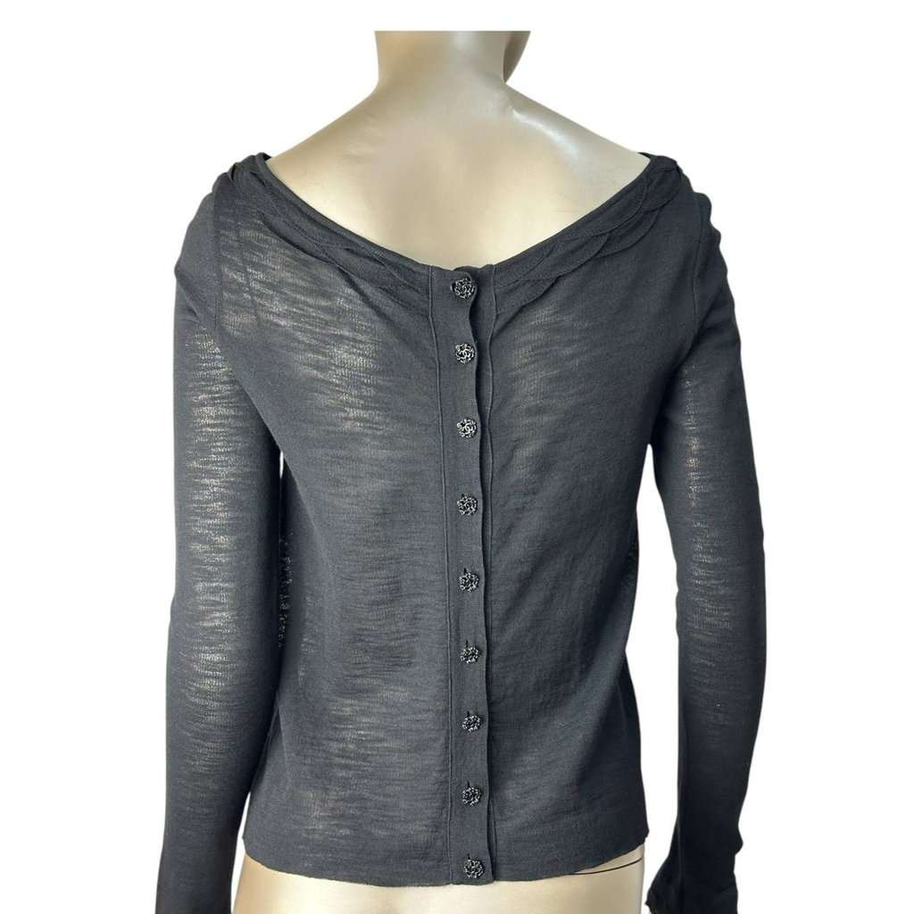 Chanel Chanel 2011 Black Viscone Top Sz.36 Pre-owned Black Good condition - Model View