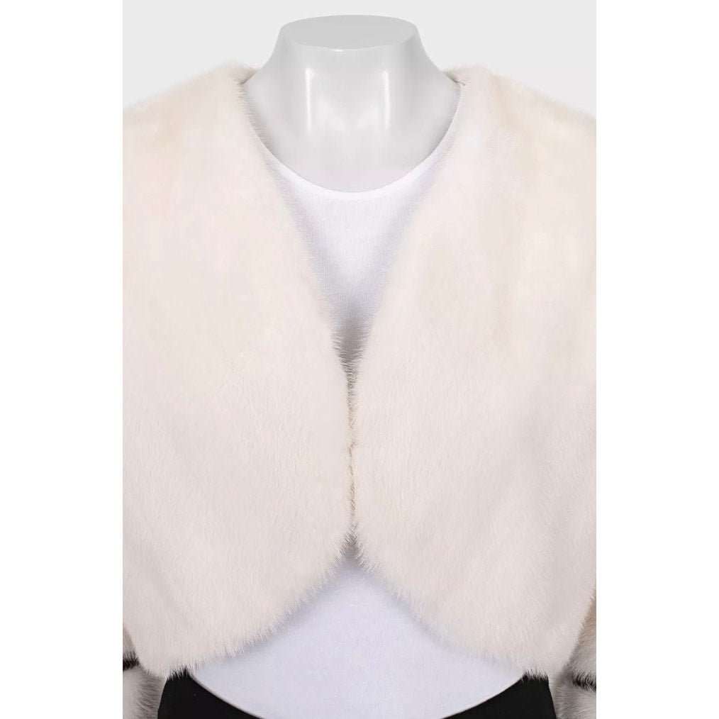 ZILLI Zilli White  Cropped Jacket IT40 | S Pre-owned White Good condition - Model View