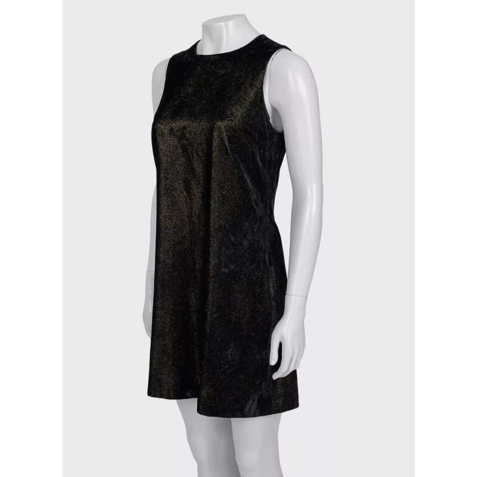 Versace Vintage Versace Versus Black Fitted Dress - Size 44/L Pre-owned Black Good condition - Back View