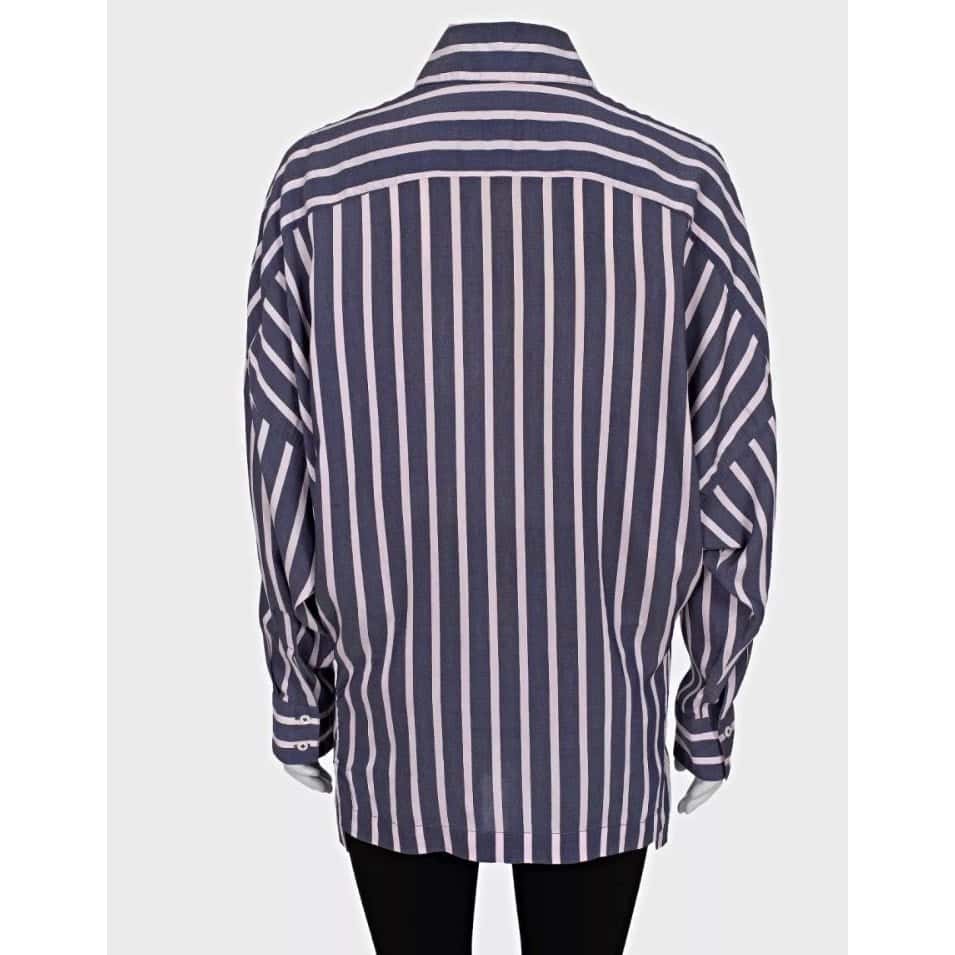 Vivienne Westwood Vivienne Westwood Striped Oversize Viscose Blend Shirt Sz.42/M Pre-owned Purple Silk Good condition - Inside View