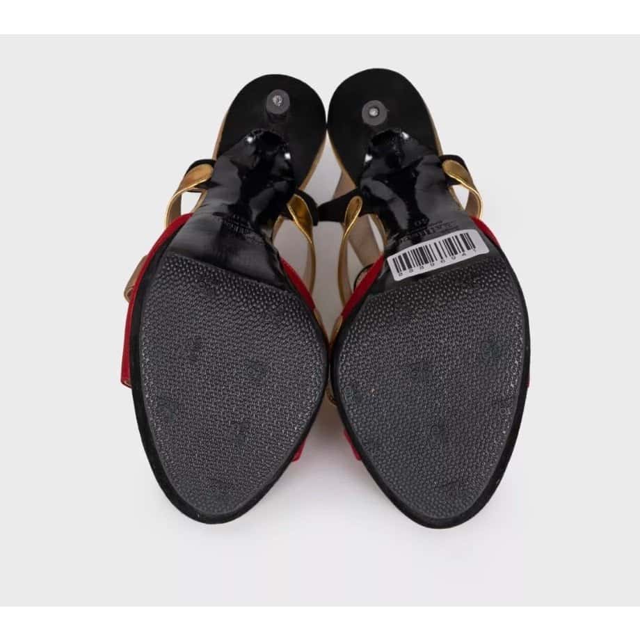 John Galliano John Galliano Suede & Leather Heels - Size 40 Pre-owned Black Suede Good condition - Box View