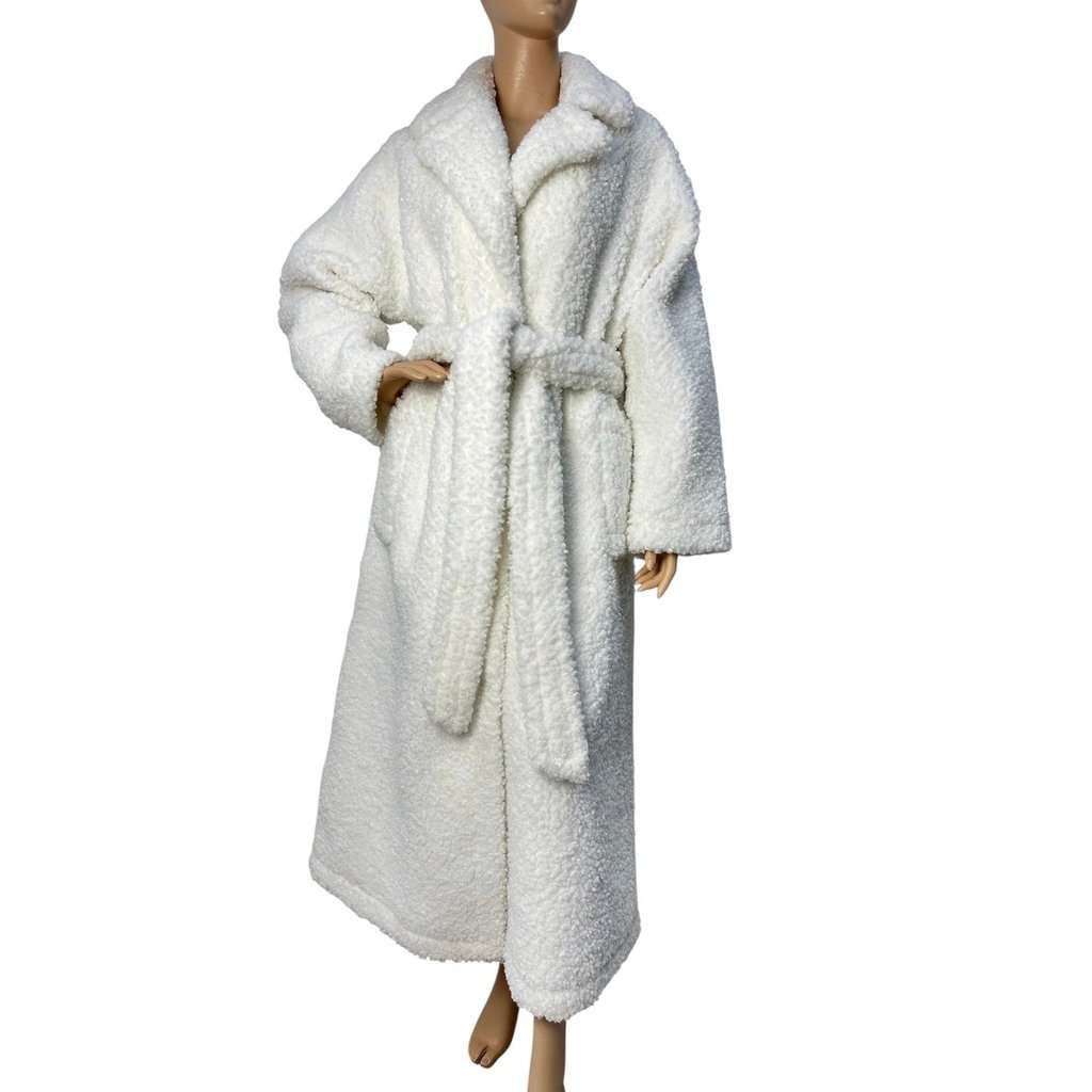 Unsigned Stand Studio Teddy Faux Fur Coat - Size 38 Pre-owned Beige Good condition - Front View