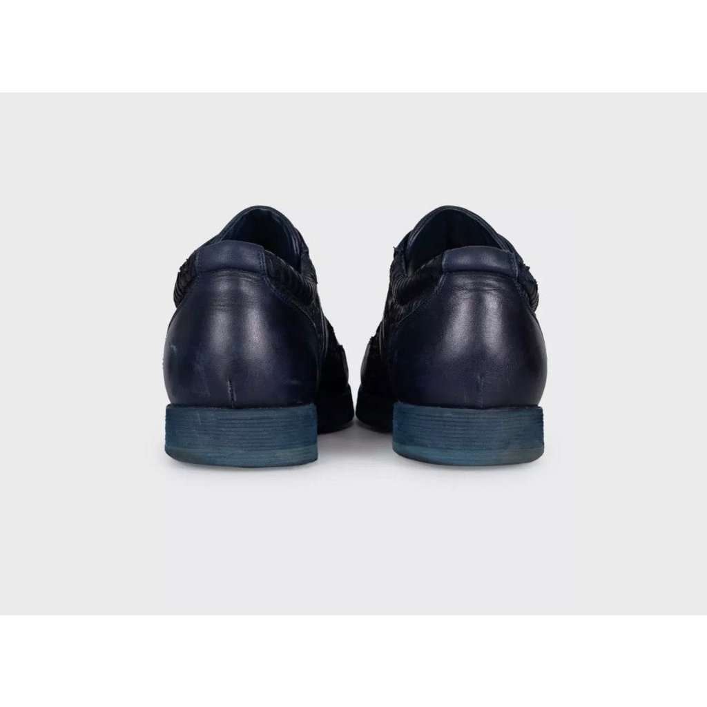Zilli Zilli Blue Lambskin Leather  Sneakers  EU43.5 Pre-owned Blue Leather Good - Model View