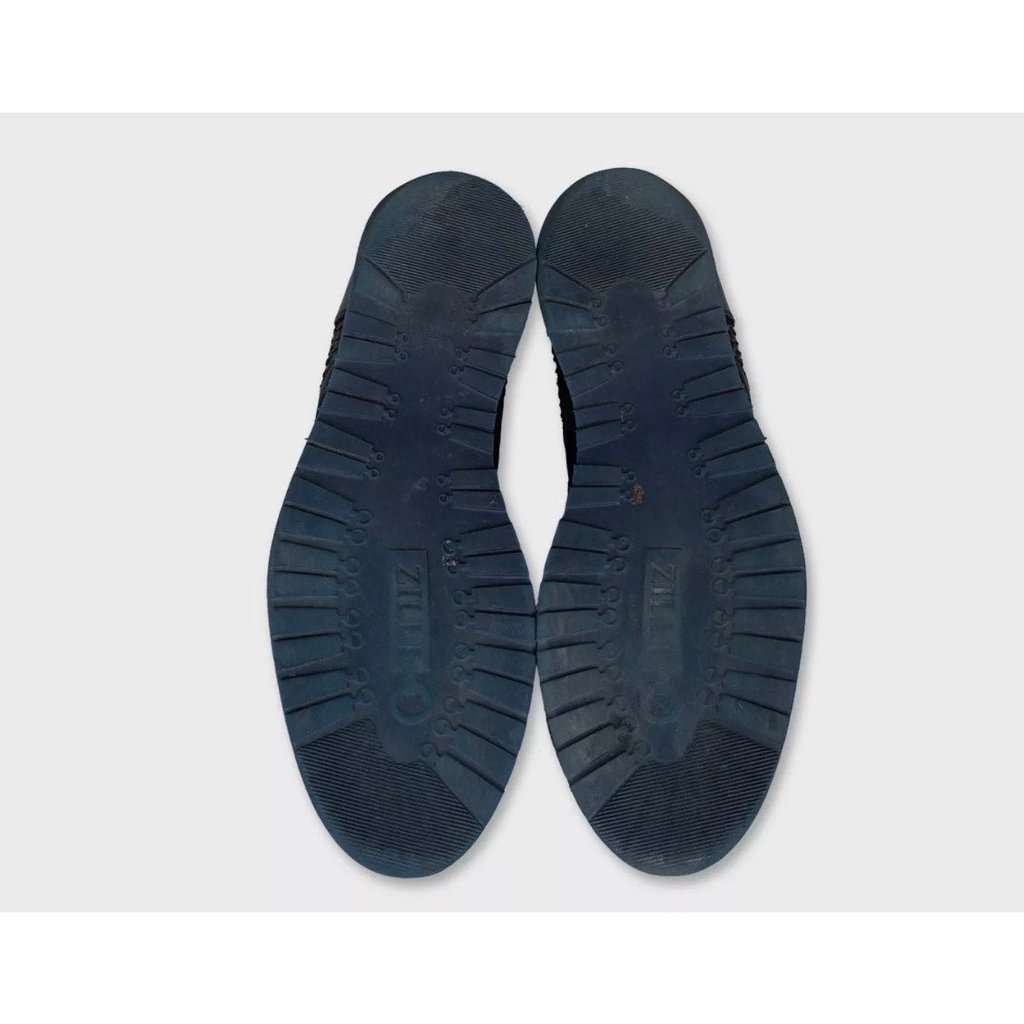Zilli Zilli Blue Lambskin Leather  Sneakers  EU43.5 Pre-owned Blue Leather Good - Box View
