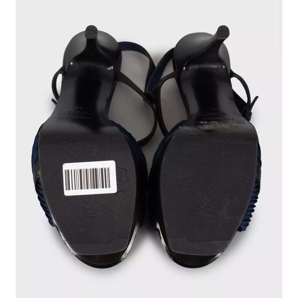 Saint Laurent Saint Laurent Tribute Multicolor High Heel Sandals - Size 40 pre-owned Silver Leather Good condition - Box View